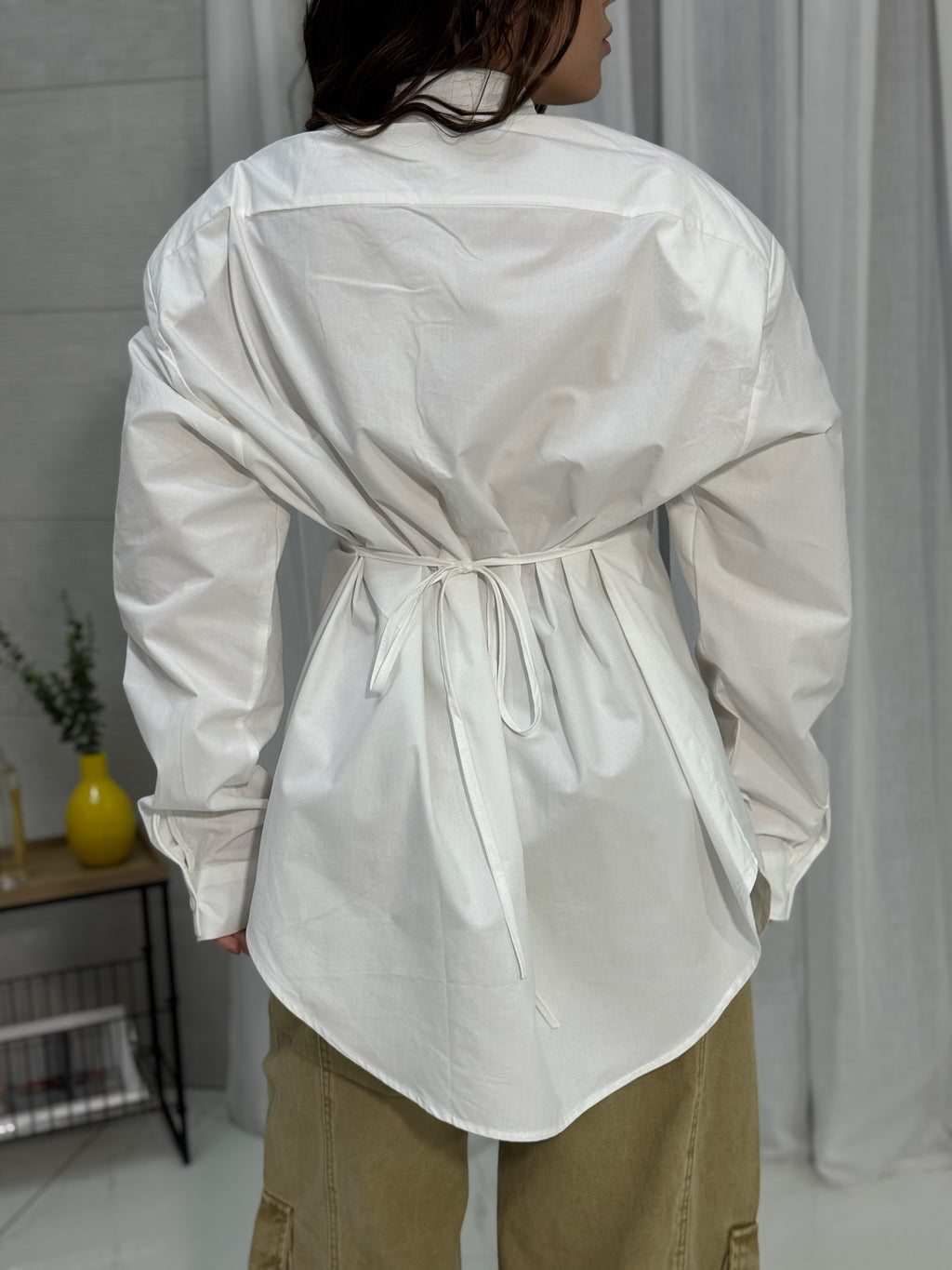 Camicia Over Con Spallina