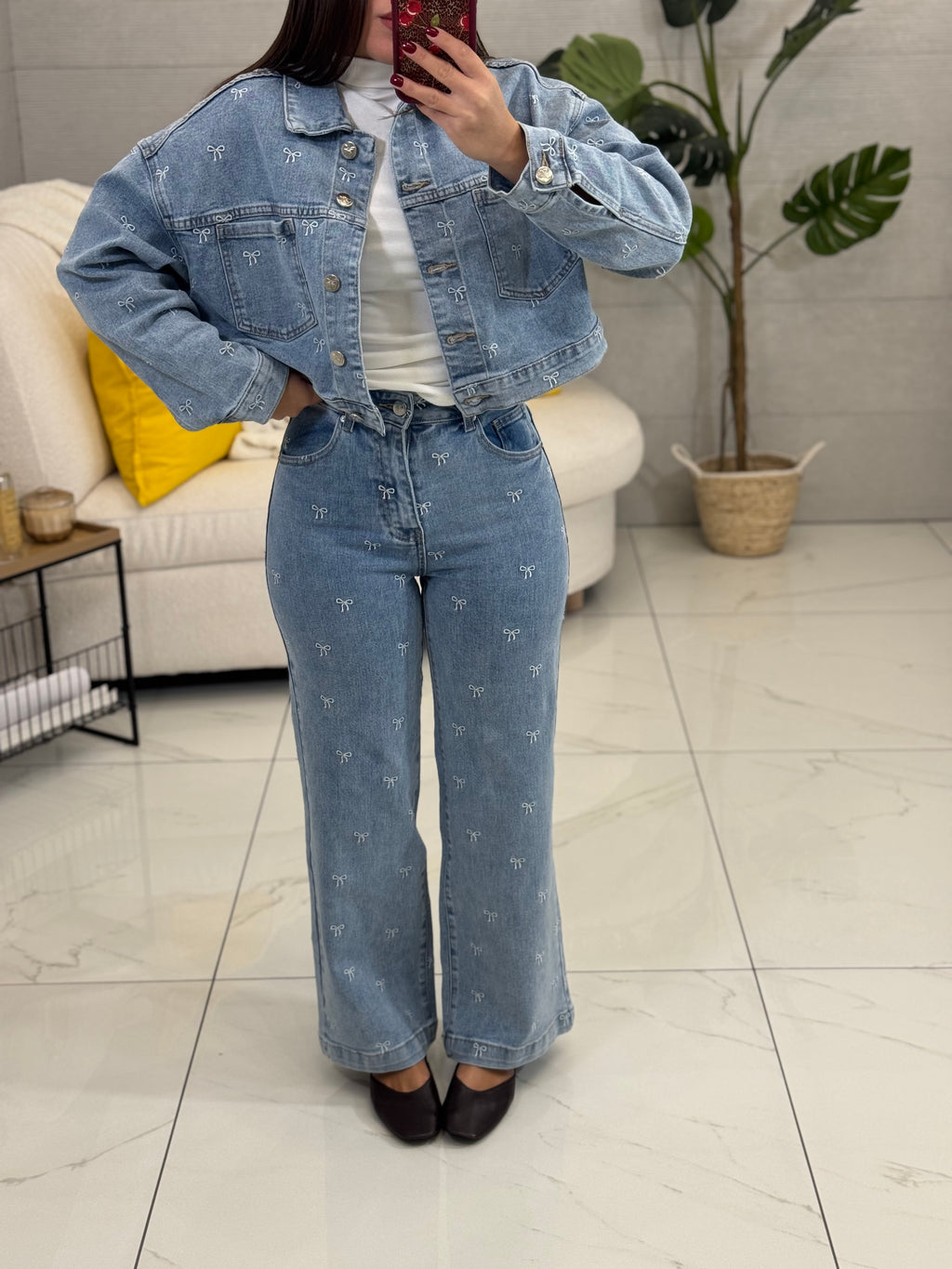 Set Fiocco In Denim
