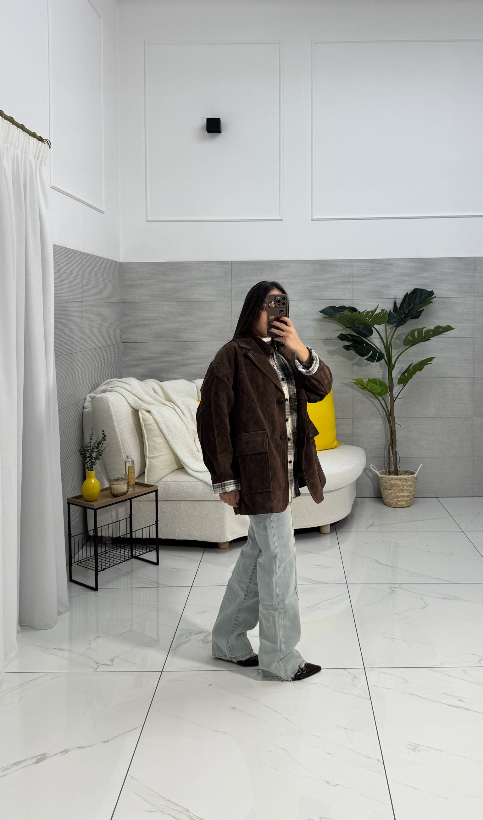 Giacca in Suede