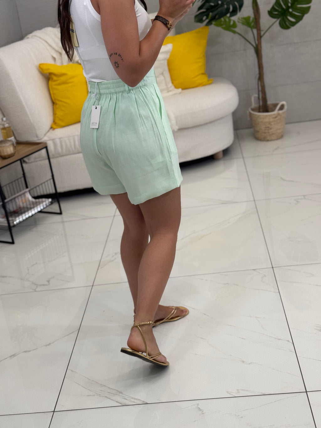 Shorts Simil-Lino