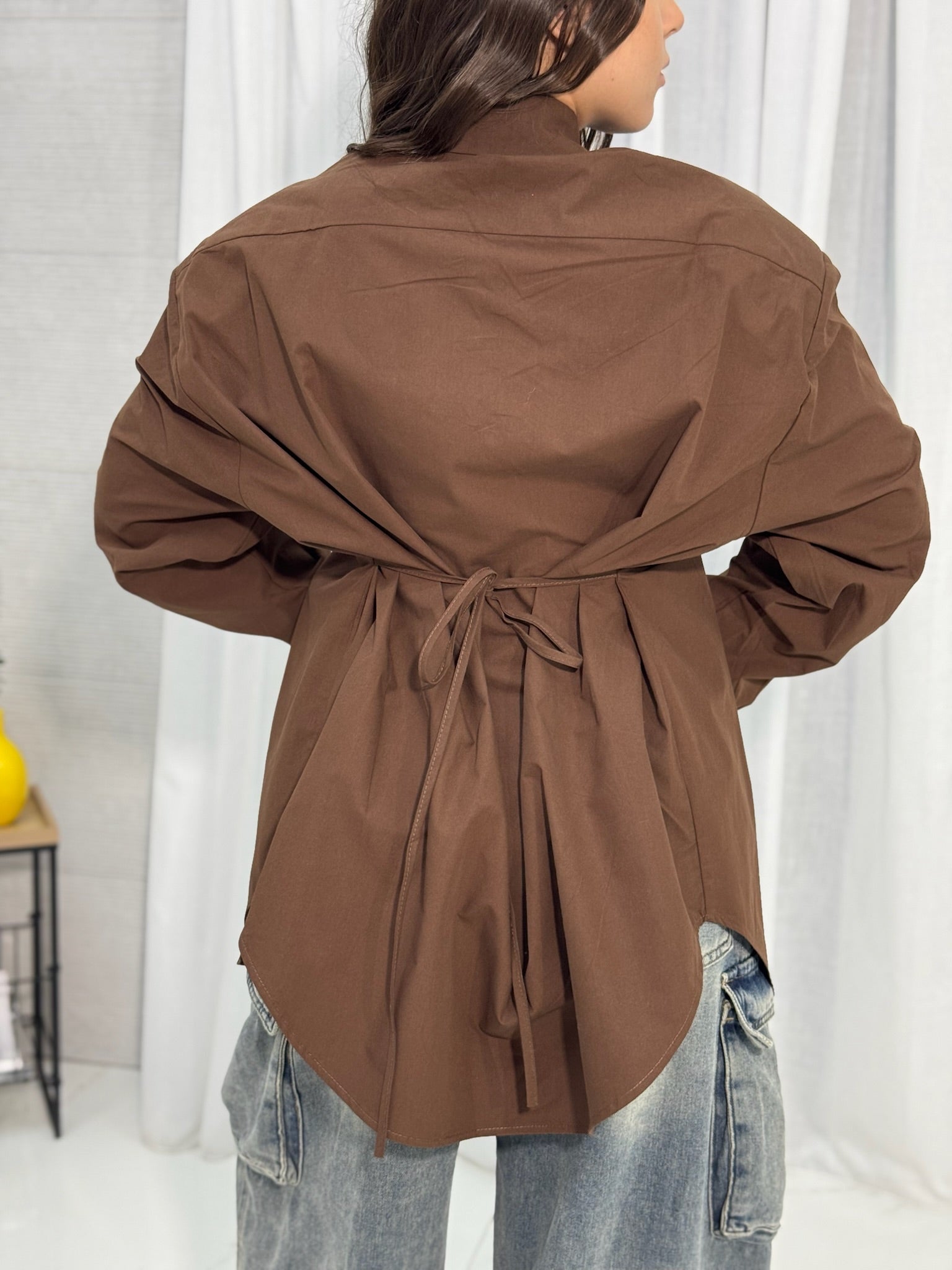 Camicia Over Con Spallina