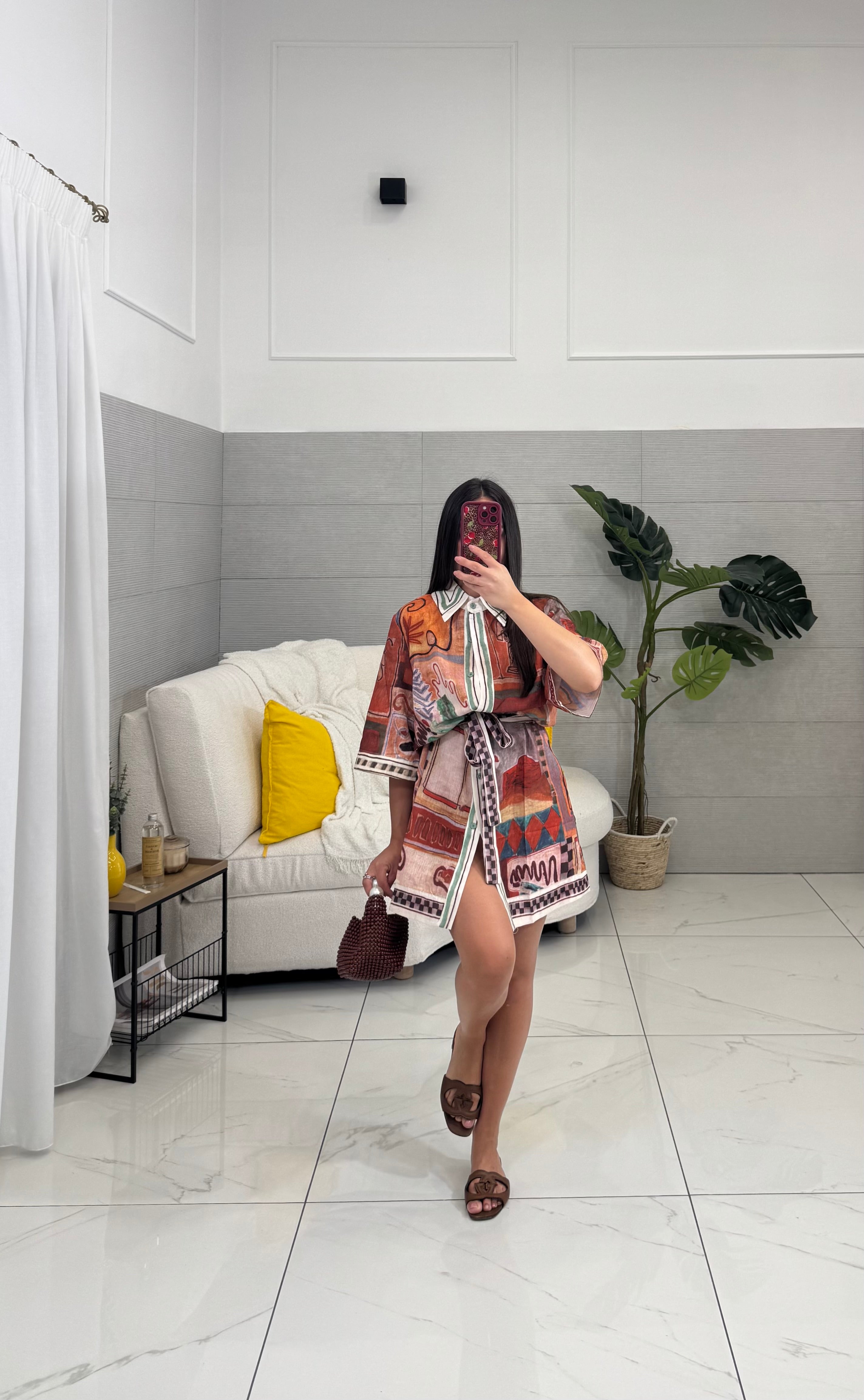 Dress Wang Marrone