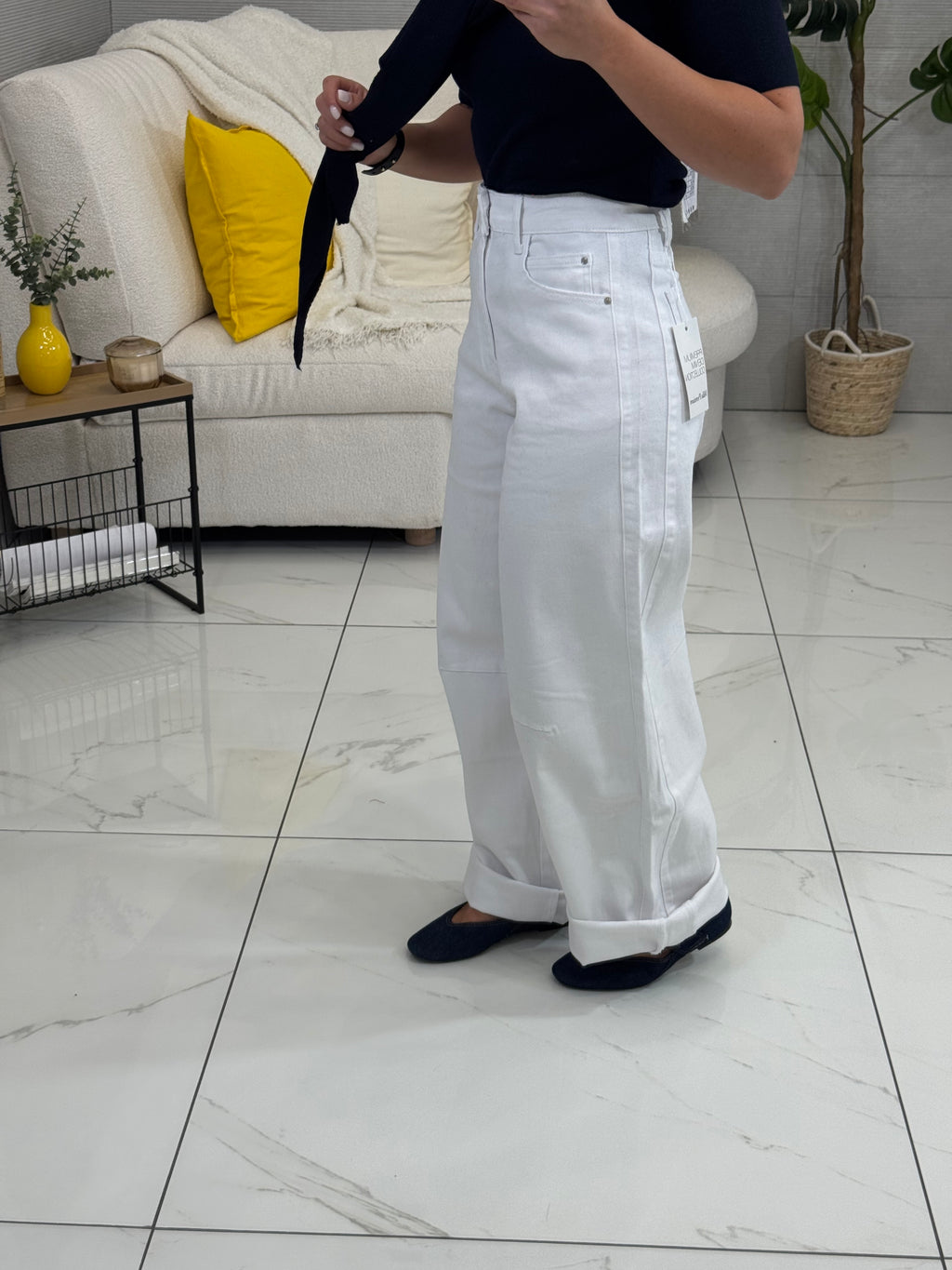 Jeans Baloon White