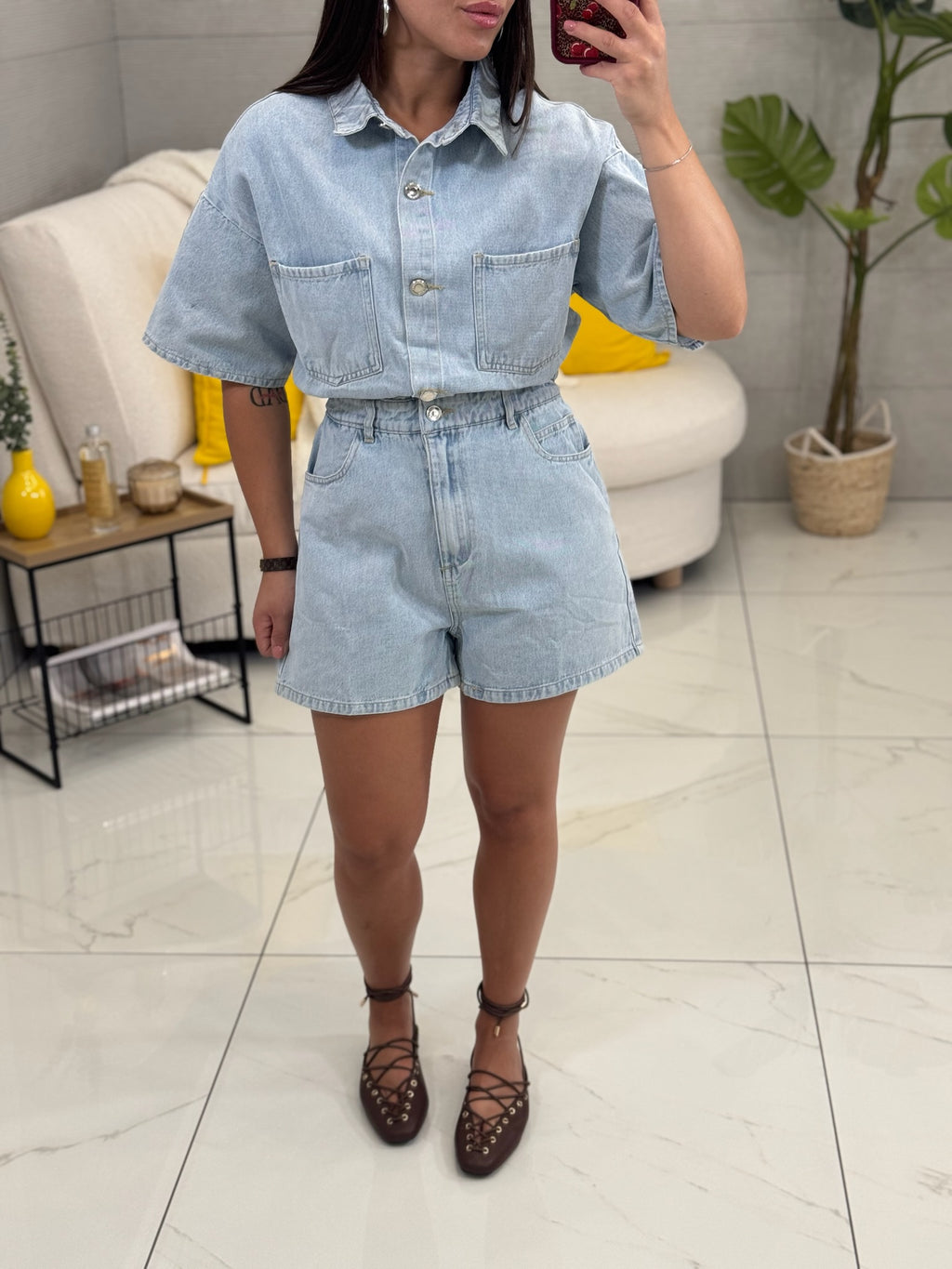 Jumpsuite Alena Denim Chiaro