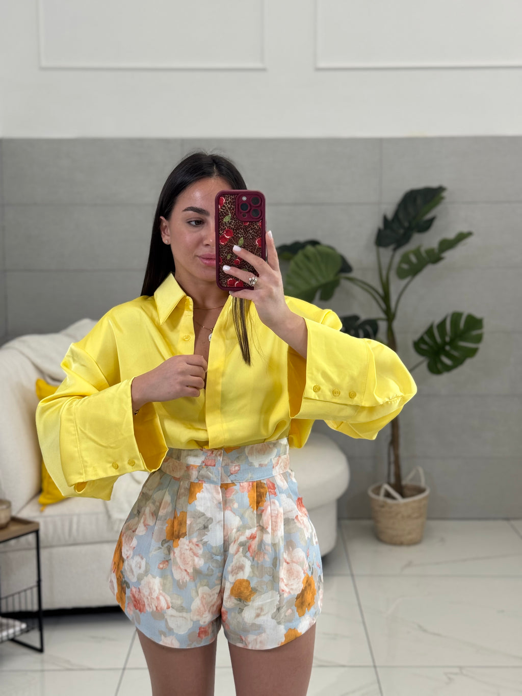 Camicia in raso