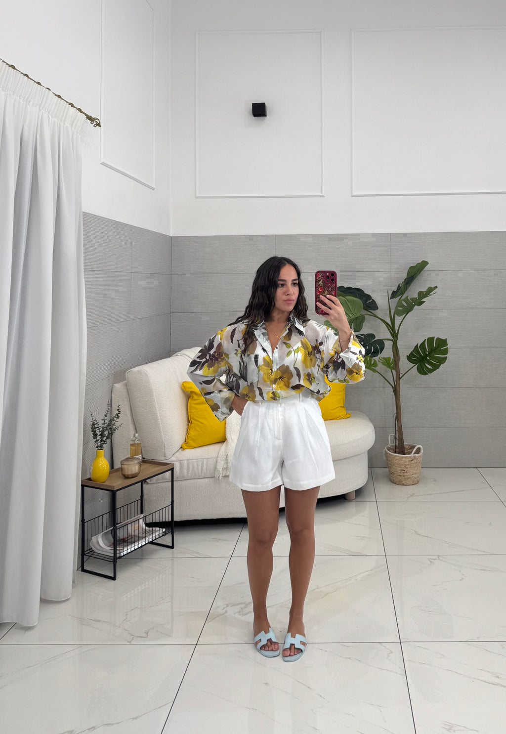 Shorts Simil-Lino