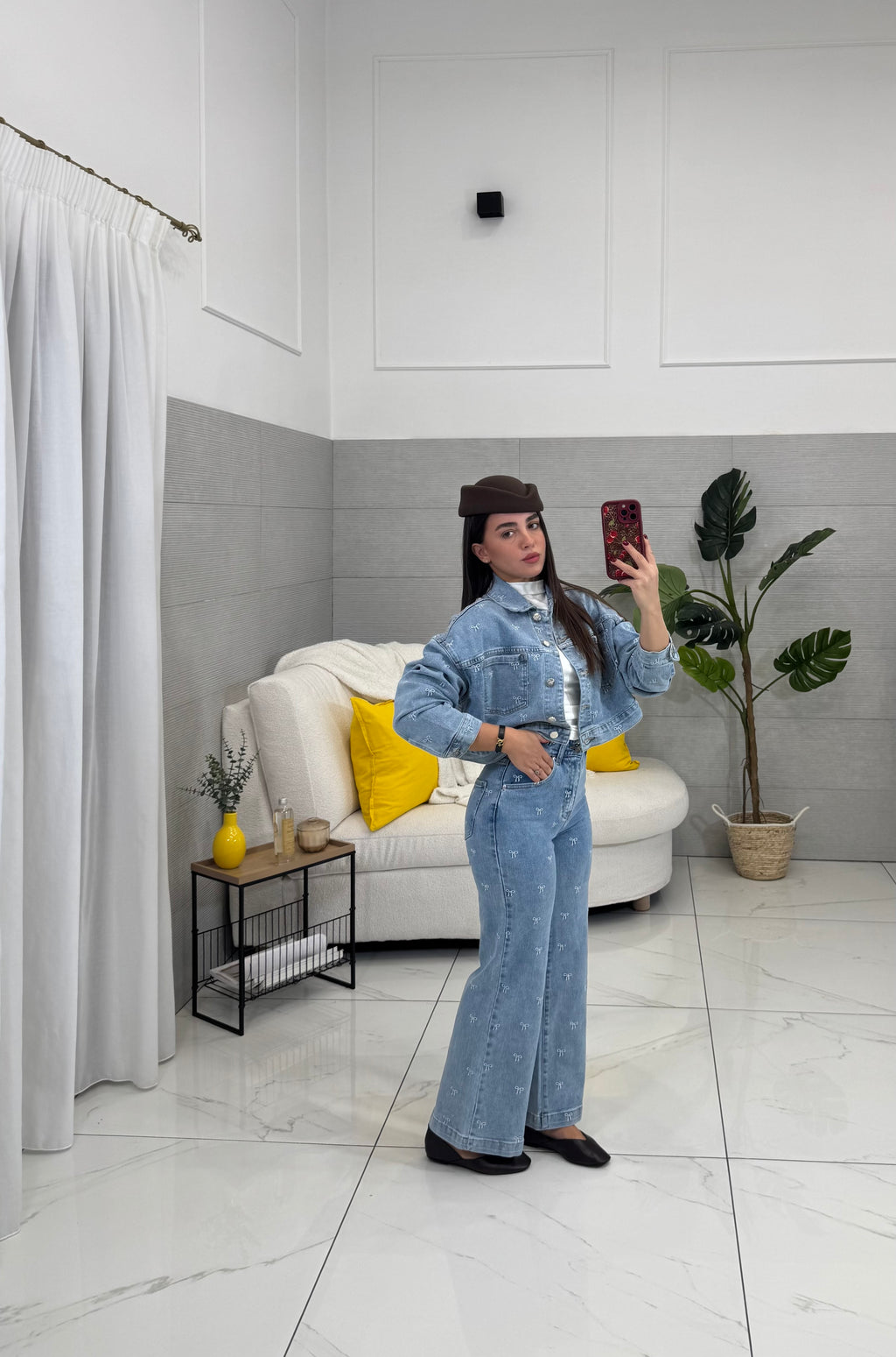 Set Fiocco In Denim