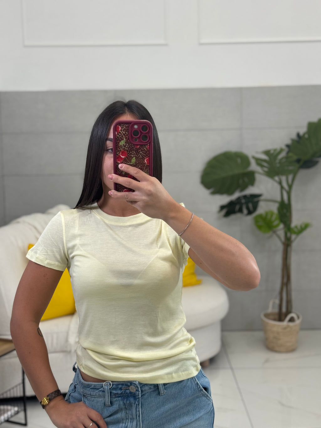T-shirt In tessuto Trasparente