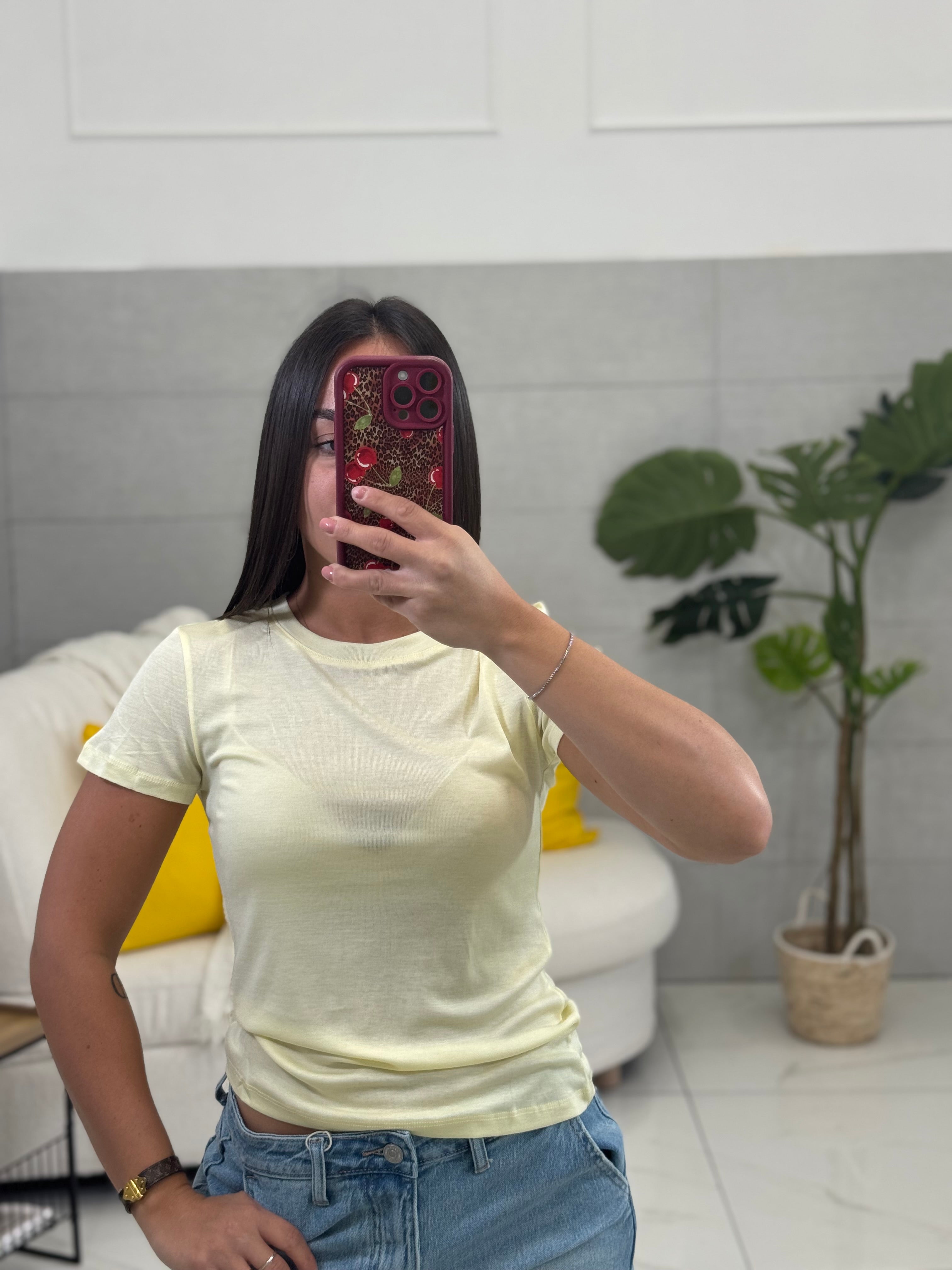 T-shirt In tessuto Trasparente