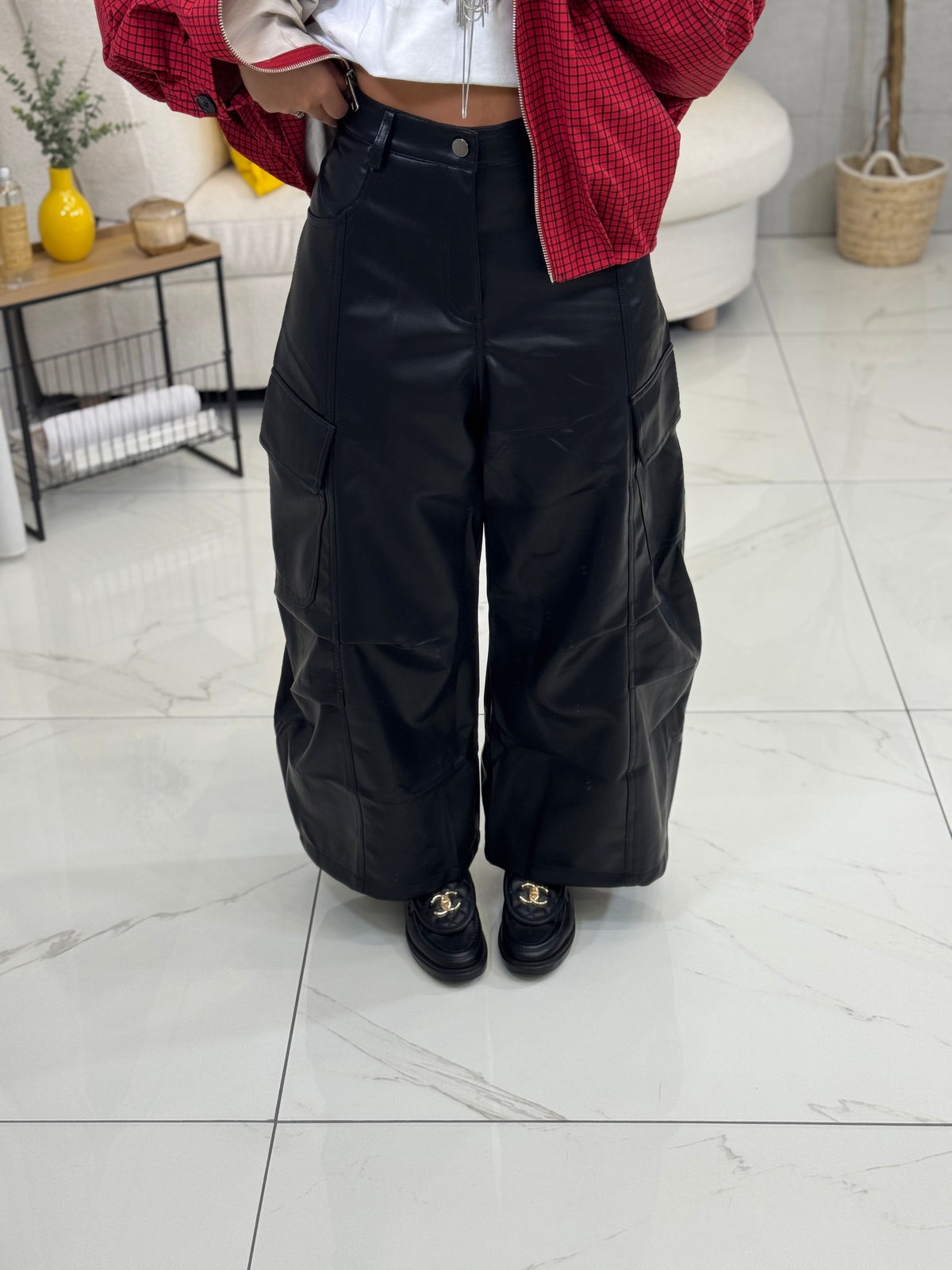 Pantalone In ecopelle