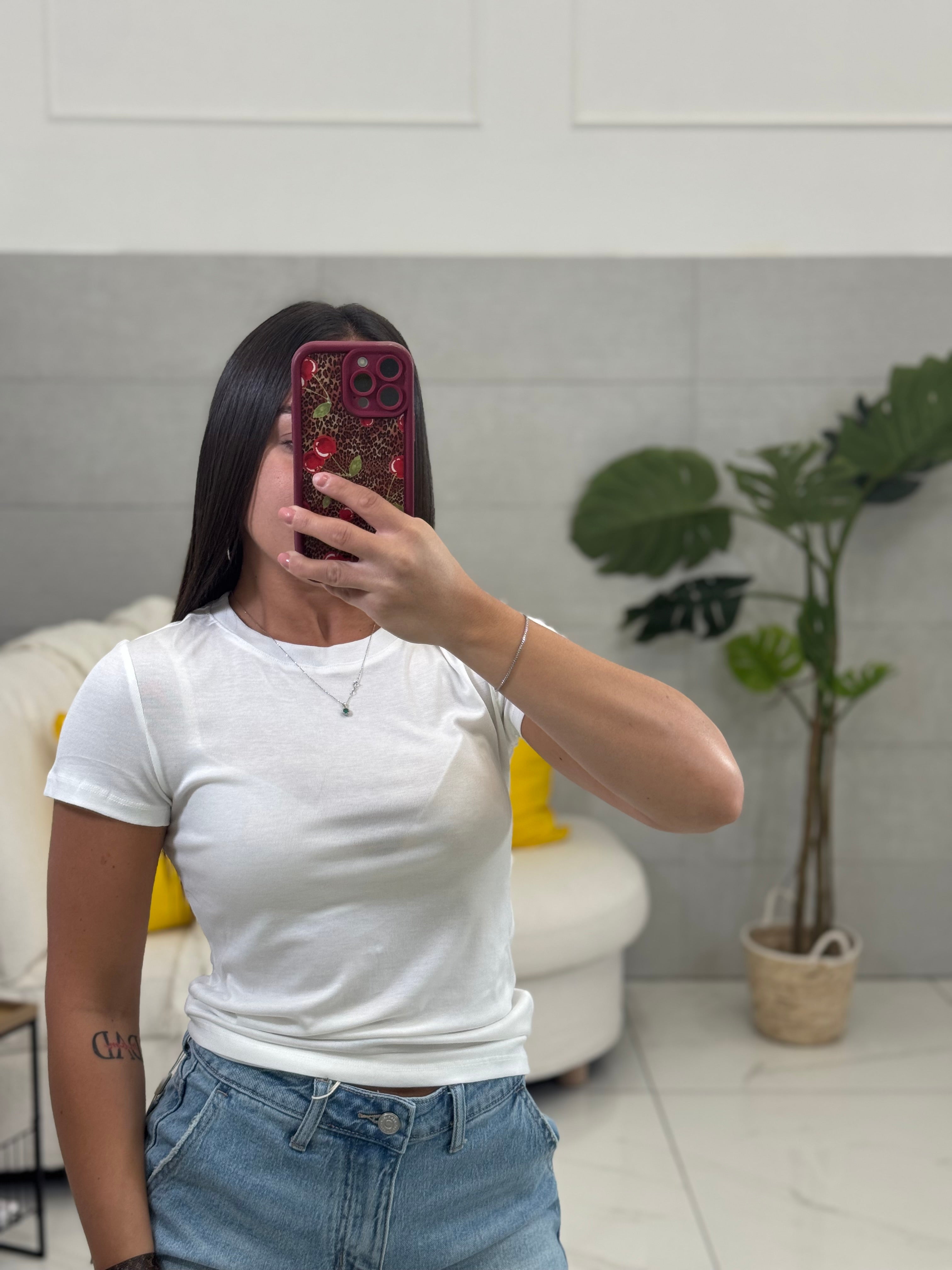 T-shirt In tessuto Trasparente