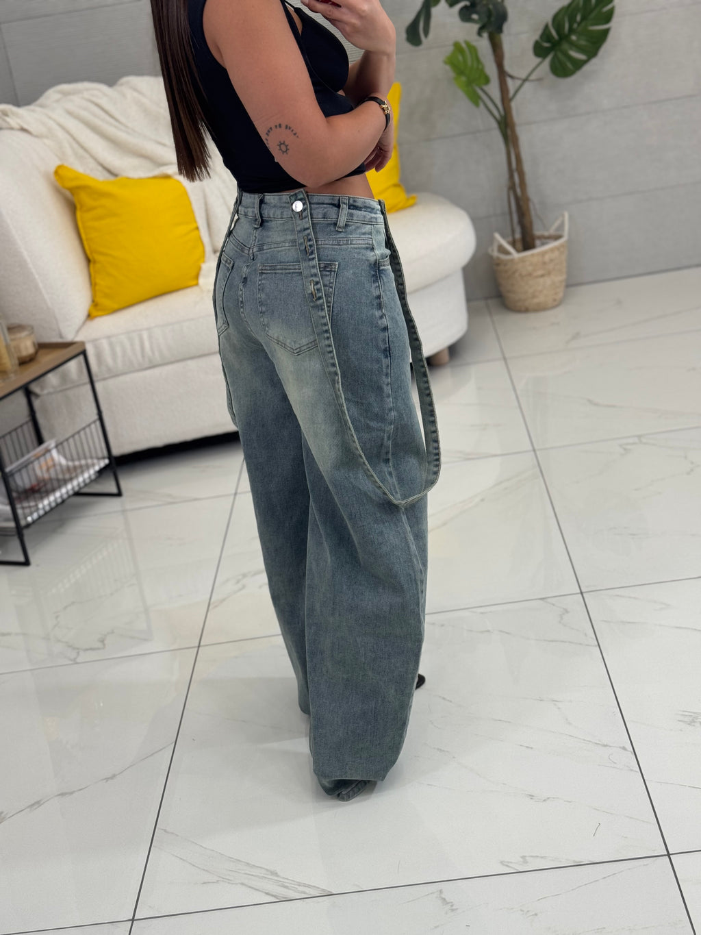 Jeans Baloon bretelle