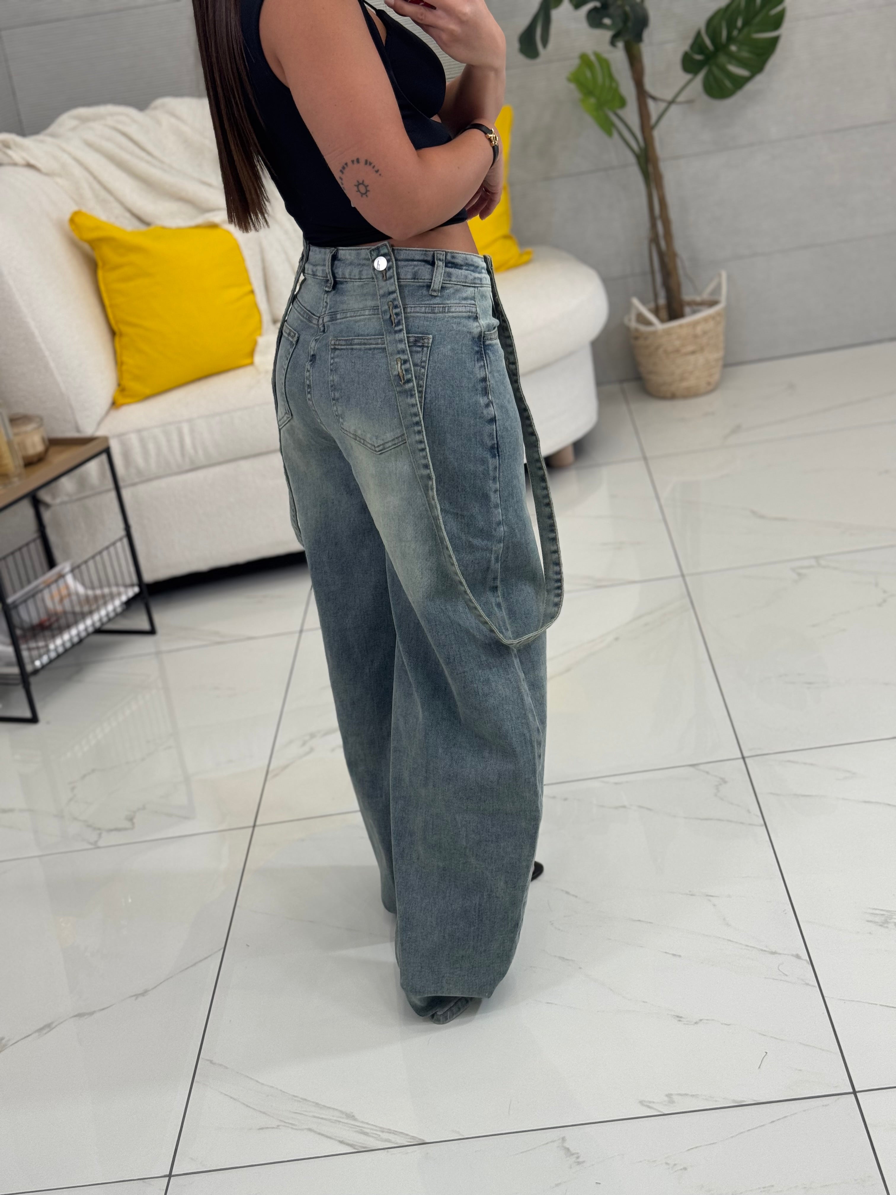 Jeans Baloon bretelle