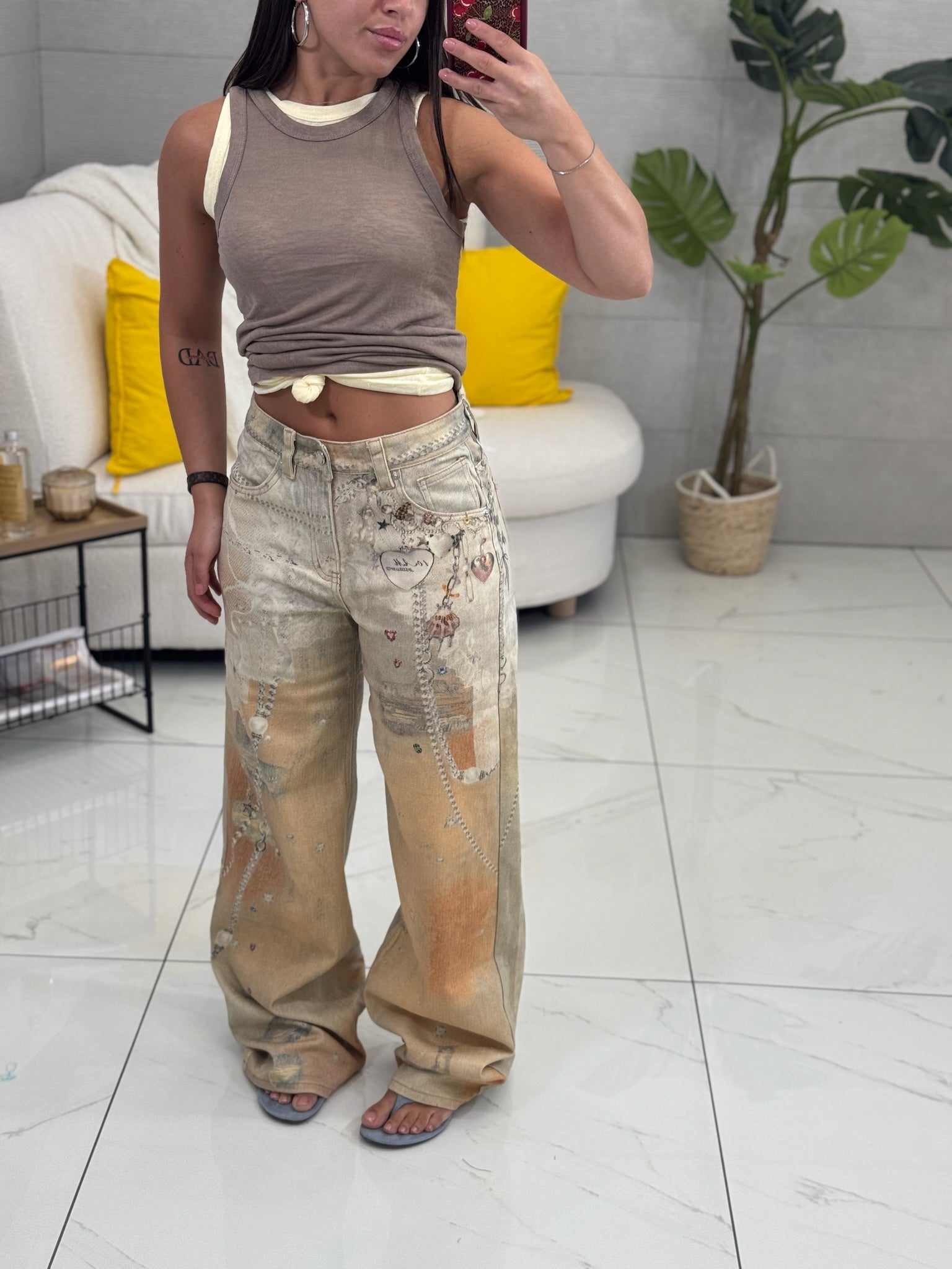 Jeans Orange