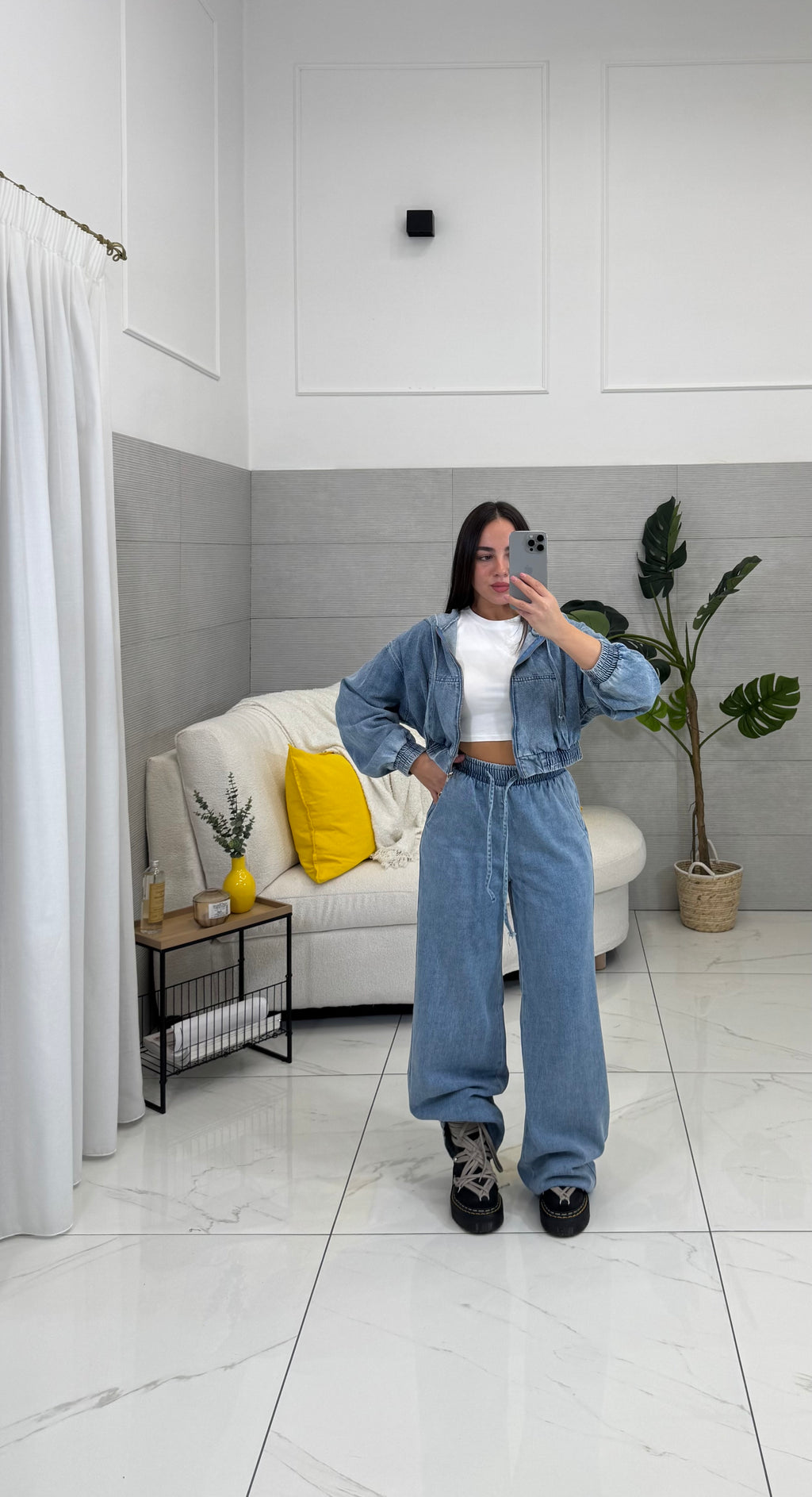 Set Grey in Denim