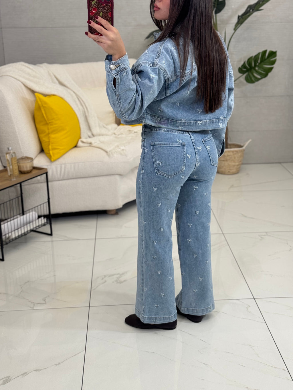 Set Fiocco In Denim