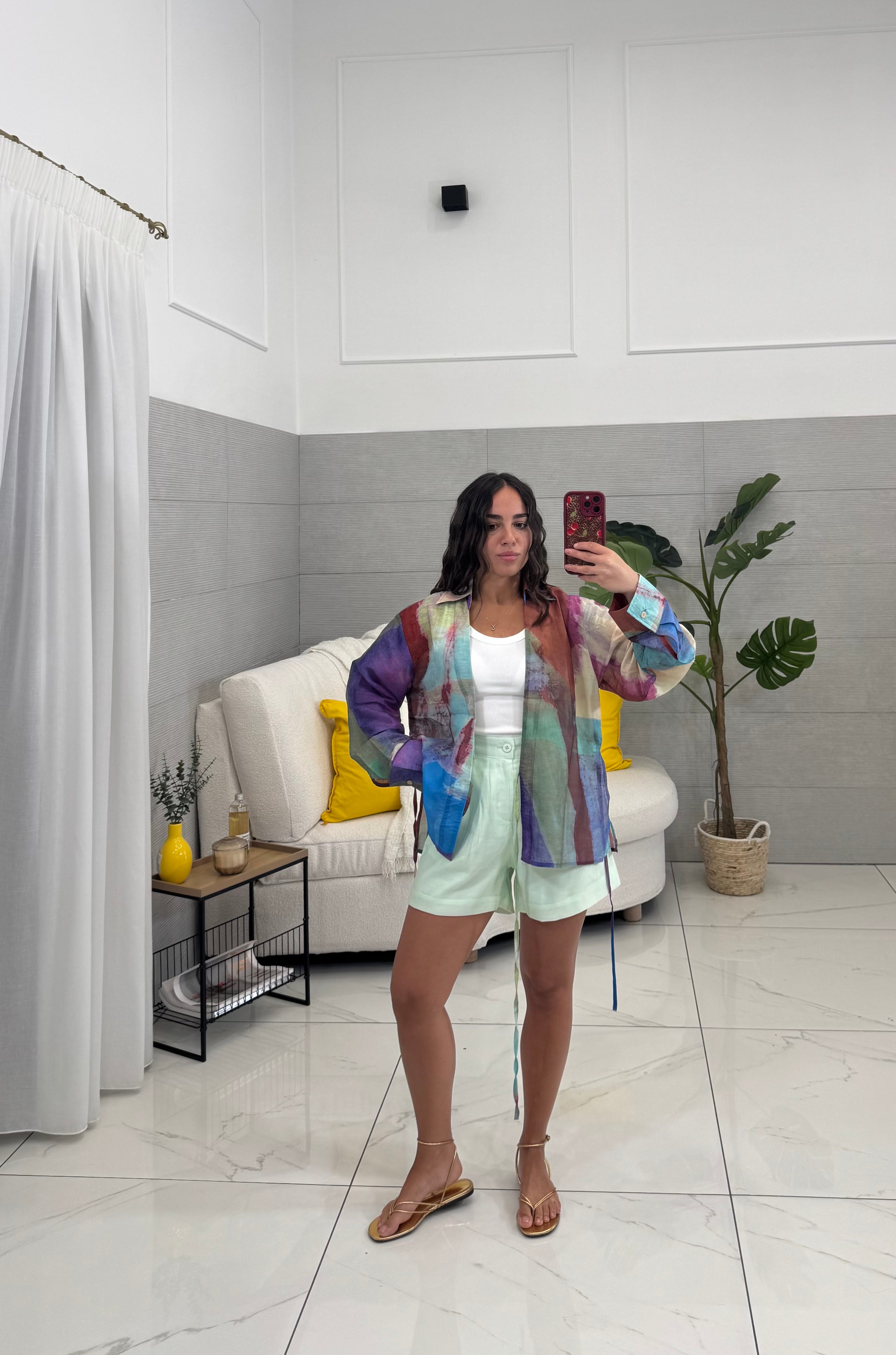 Shorts Simil-Lino