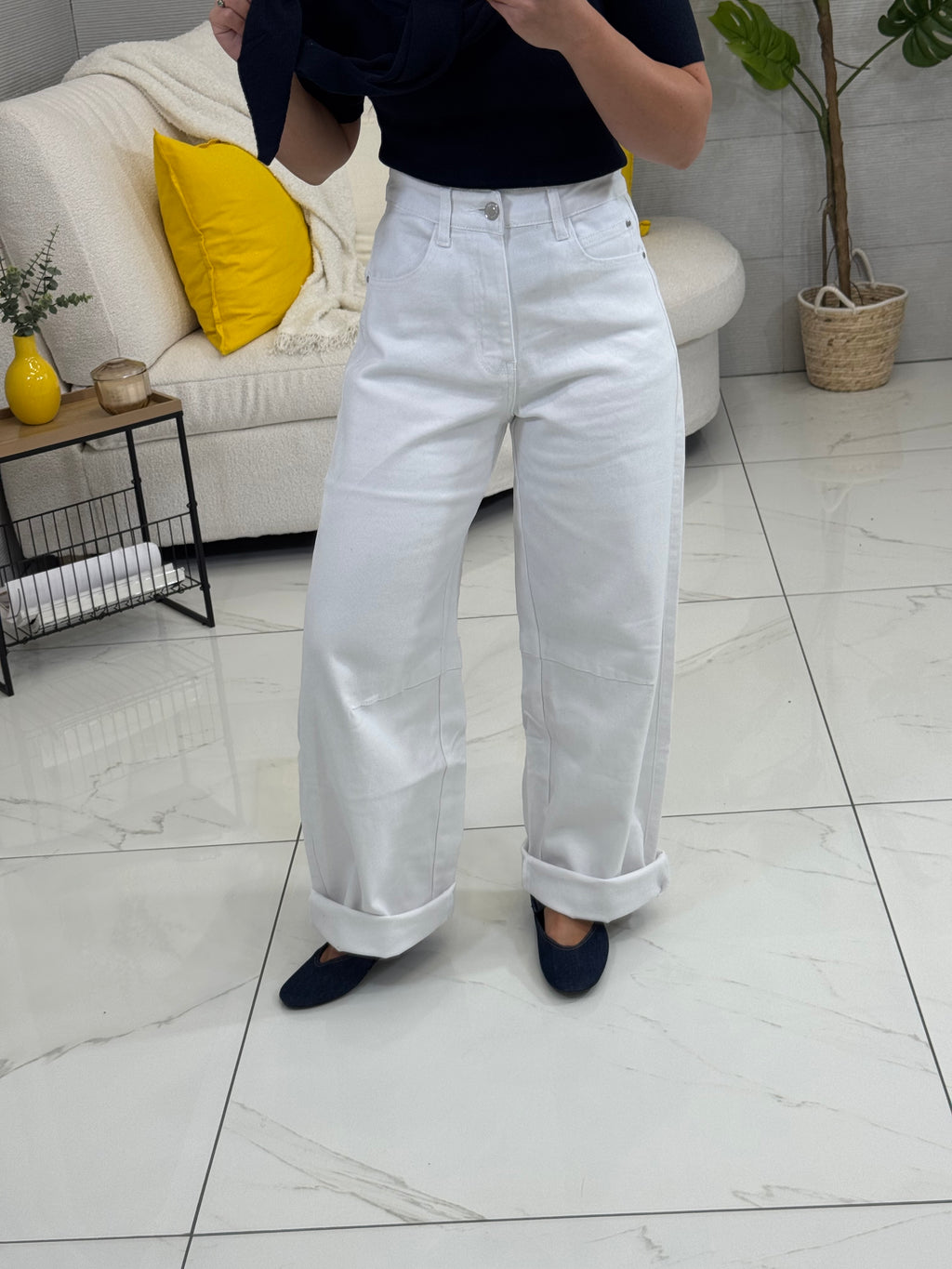 Jeans Baloon White