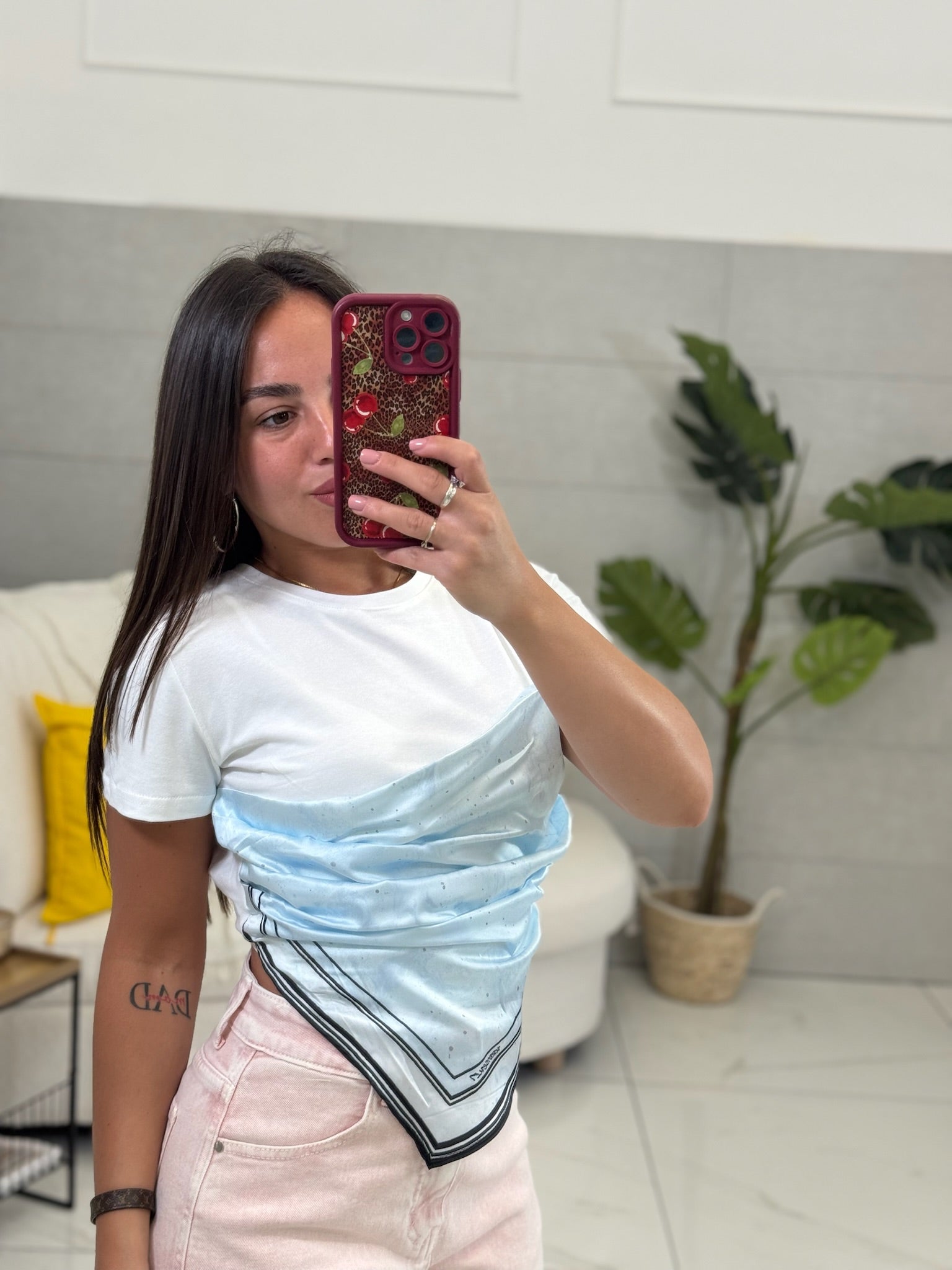 T-shirt Foulard