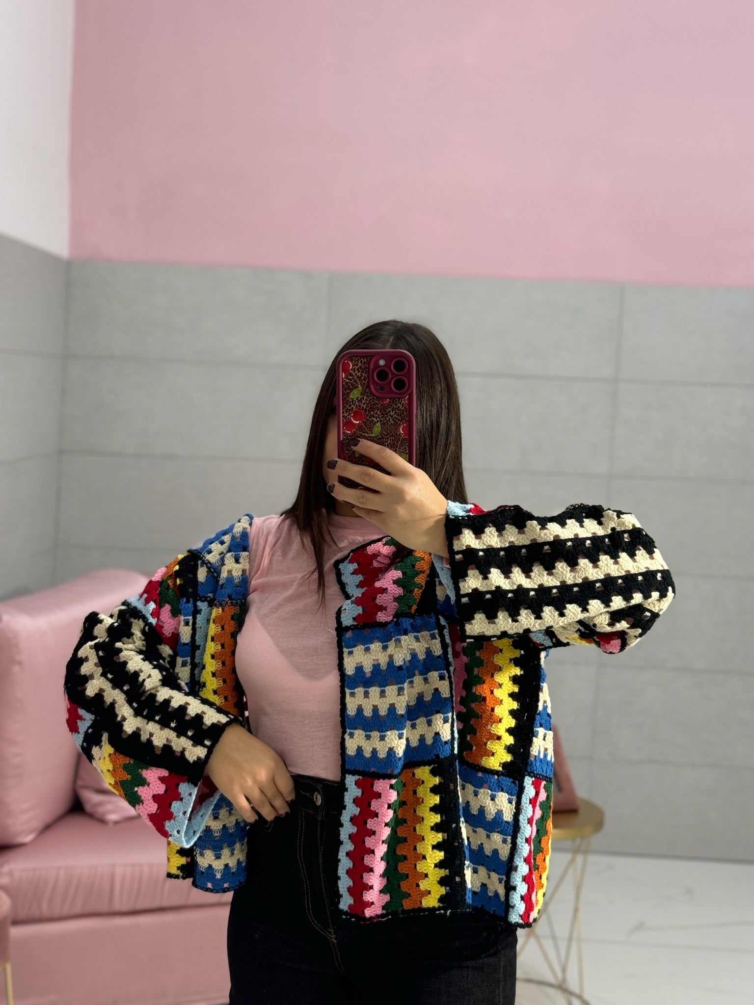 Cardigan In filo multicolor