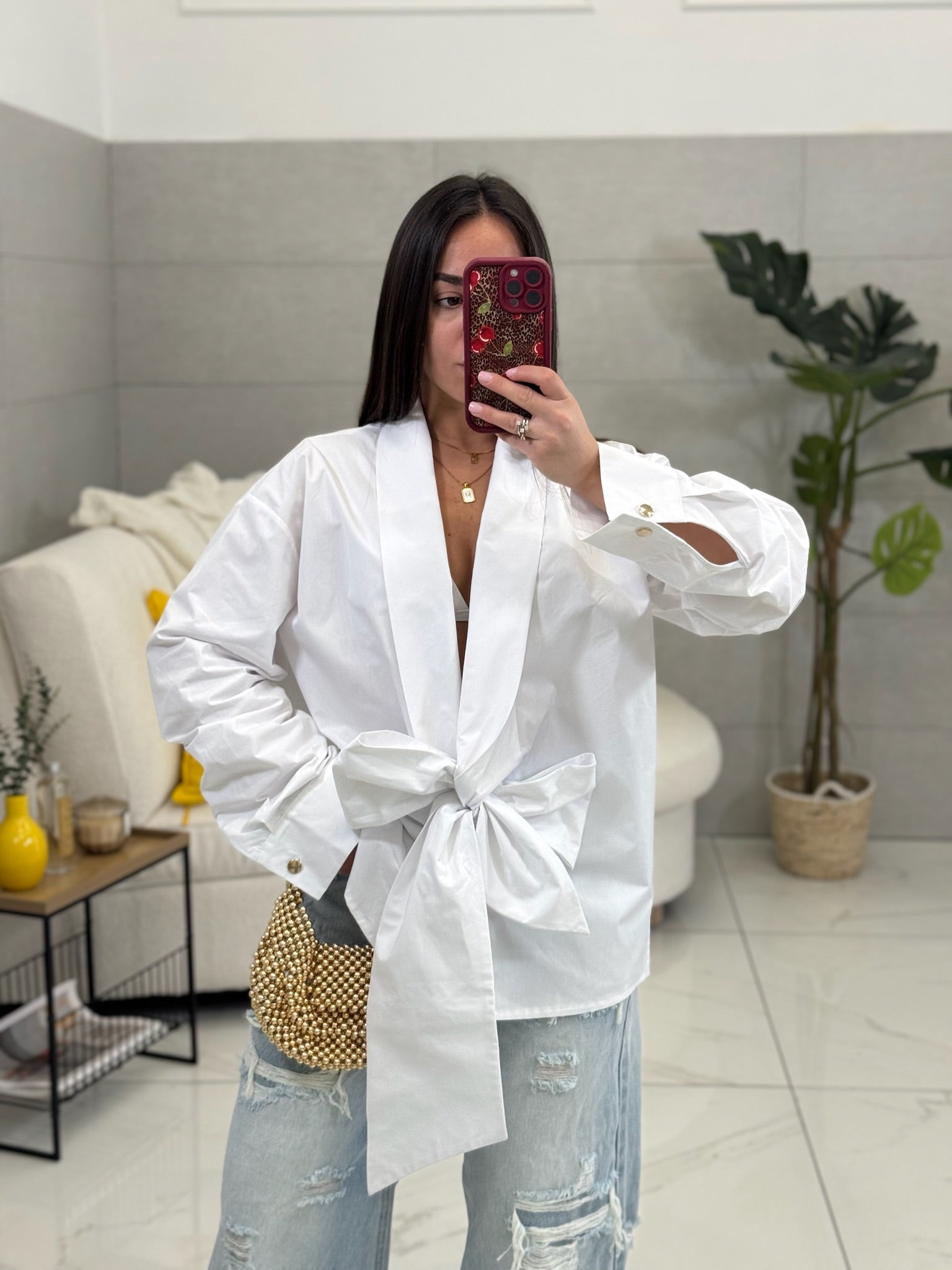 Camicia Bow