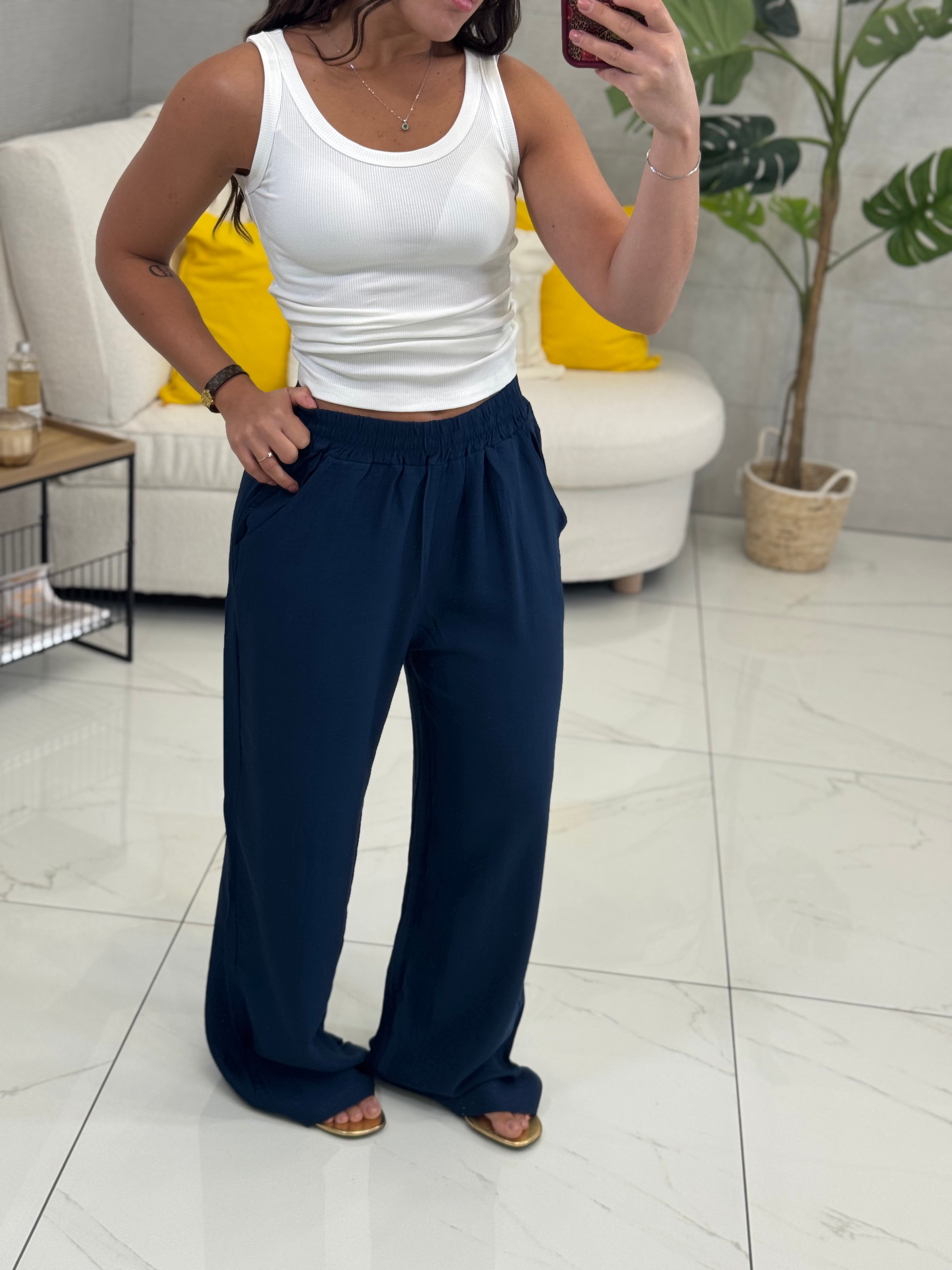 Pantalone Gamba Larga