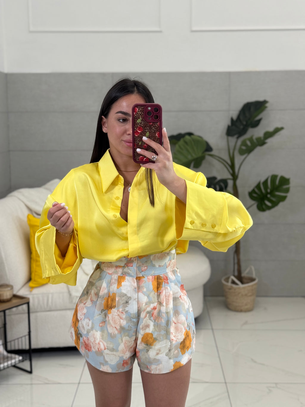 Camicia in raso