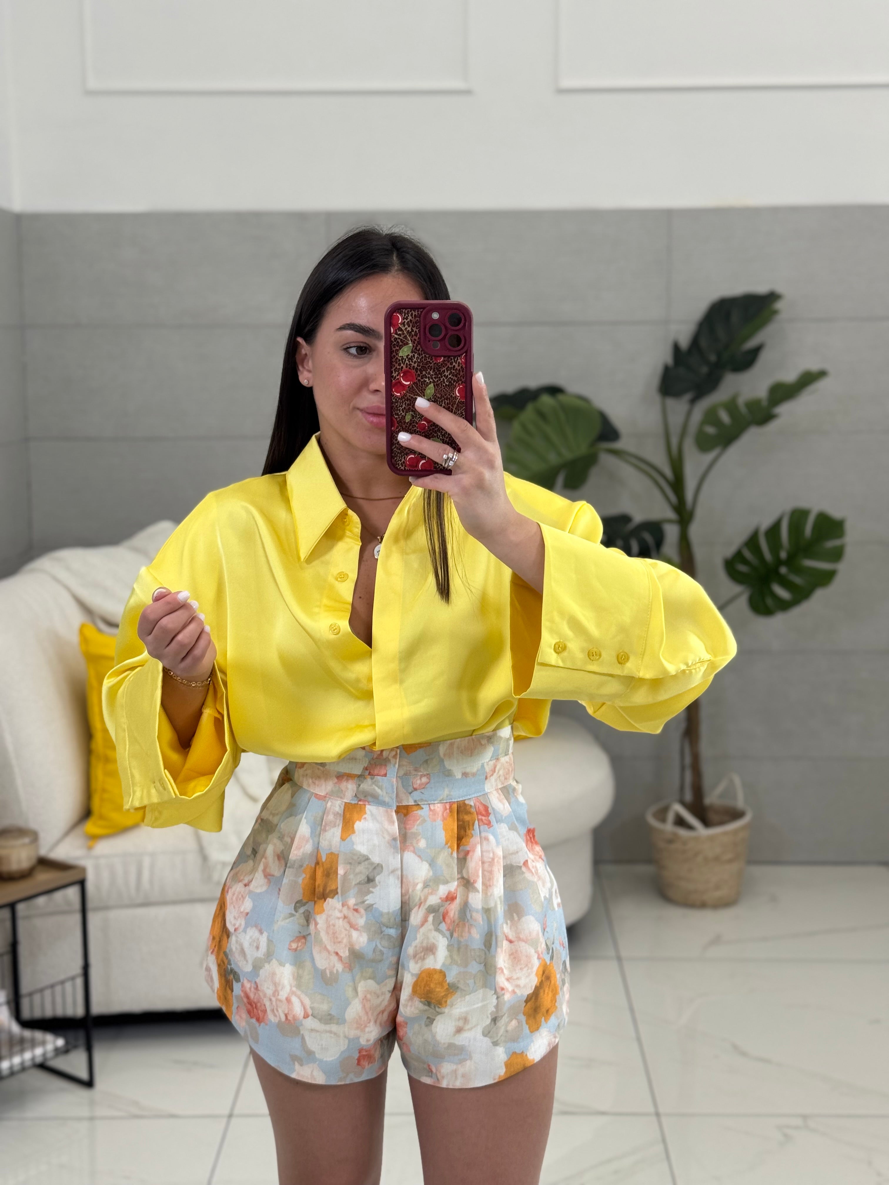 Camicia in raso