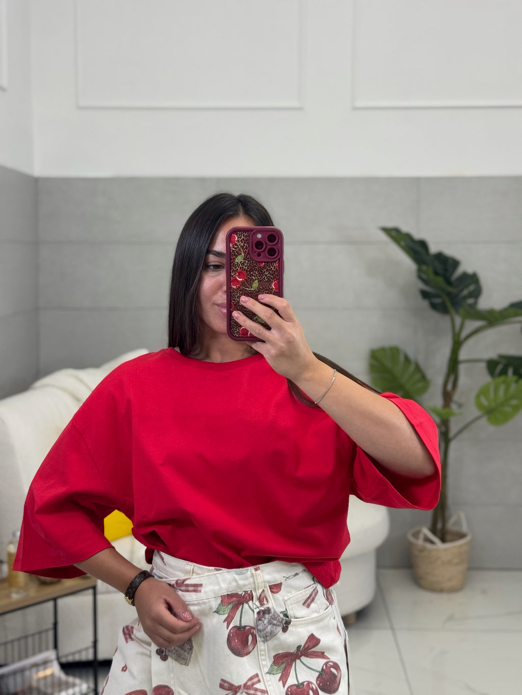T-shirt Lumina Red