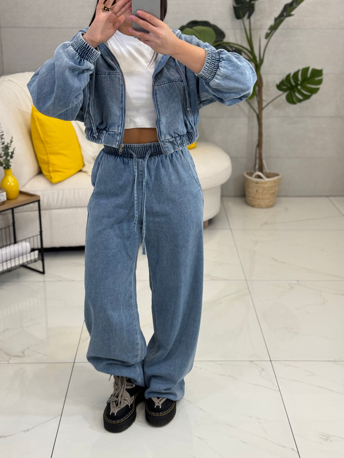 Set Grey in Denim