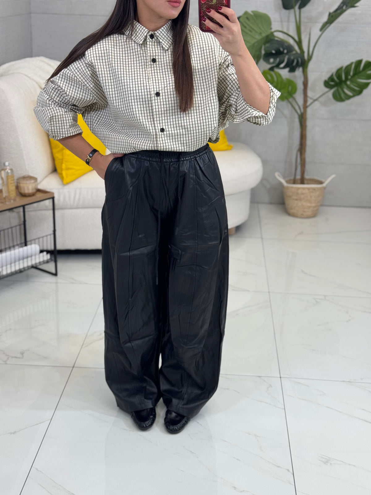 Pantalone In ecopelle Baloon
