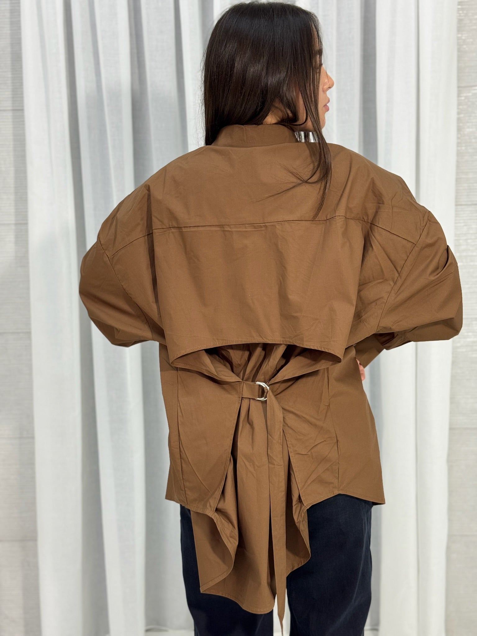 Maxi Camicia Brown