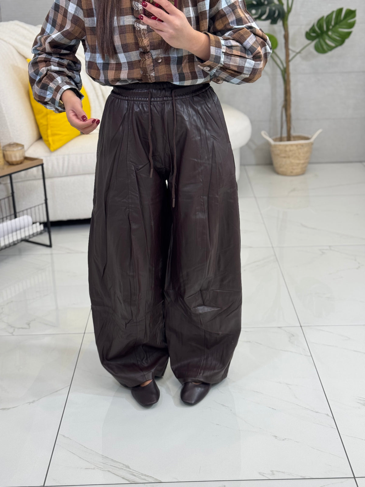 Pantalone In ecopelle Baloon