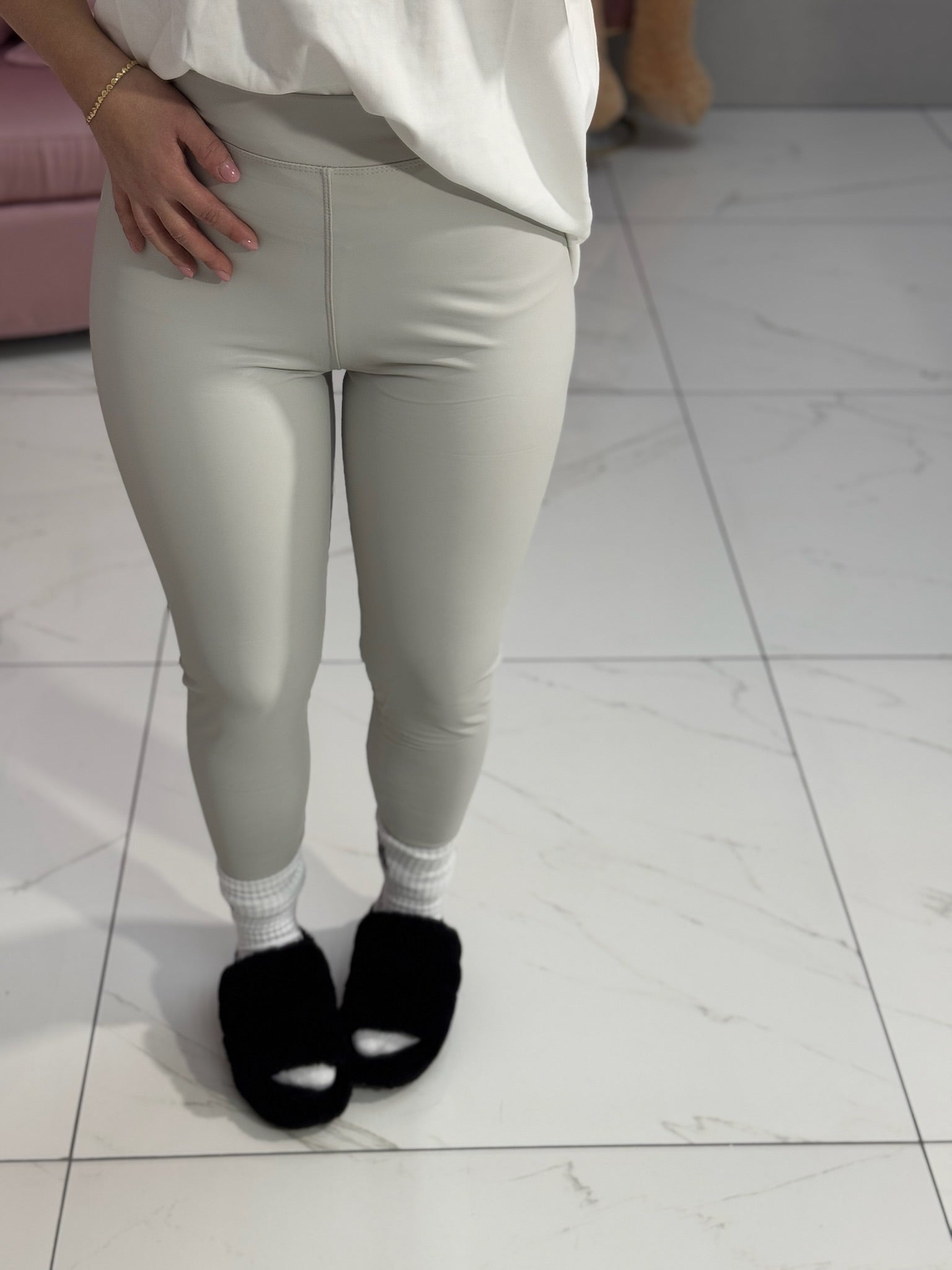 Leggings In pelle