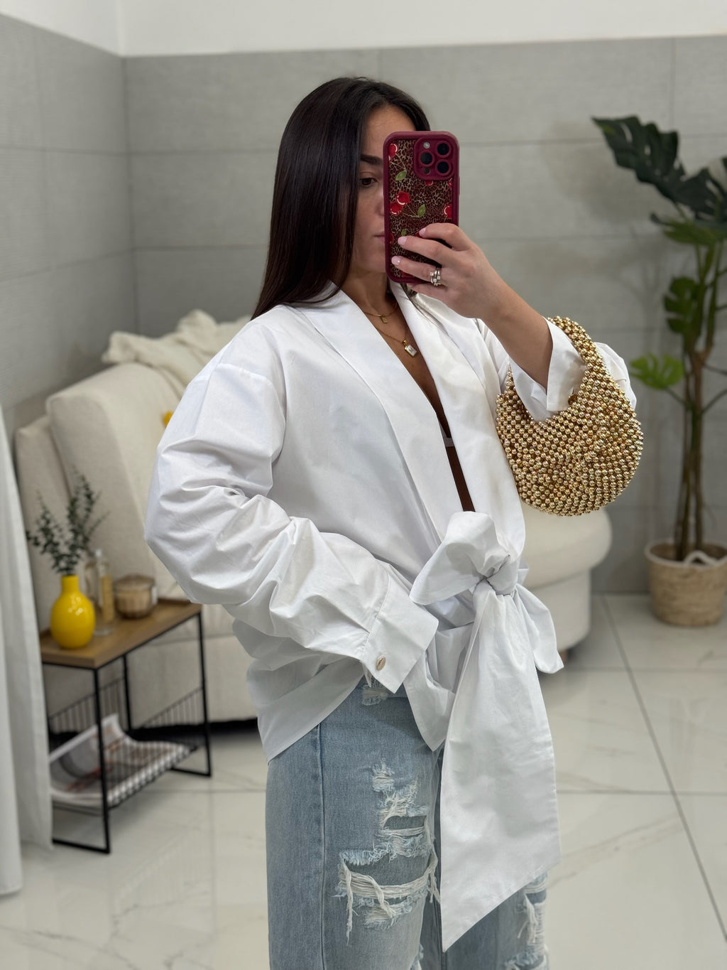 Camicia Bow