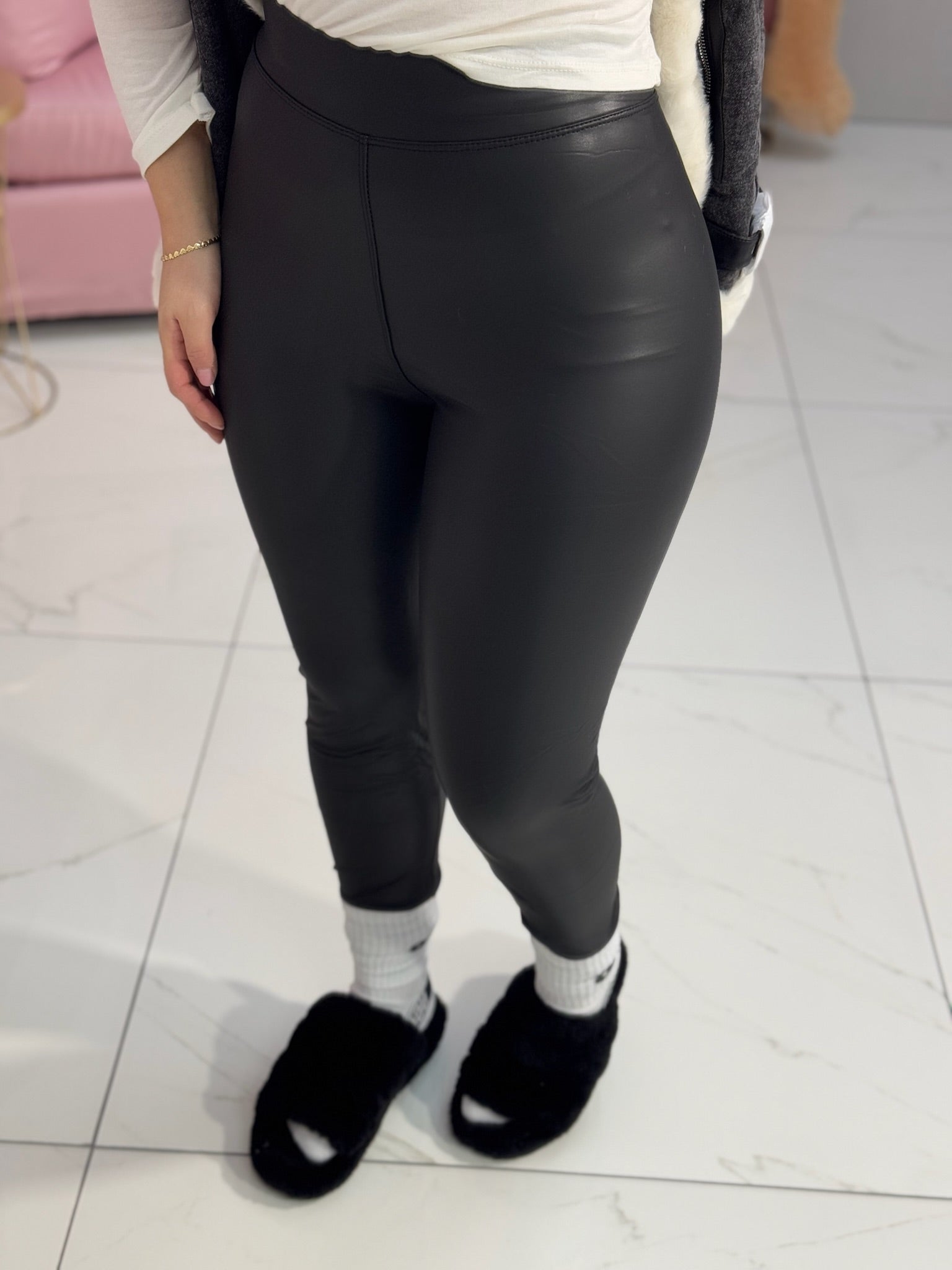 Leggings In pelle