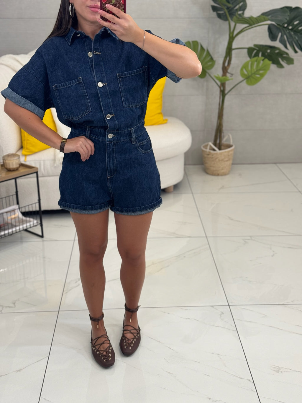 Jumpsuite Alena Denim Scuro