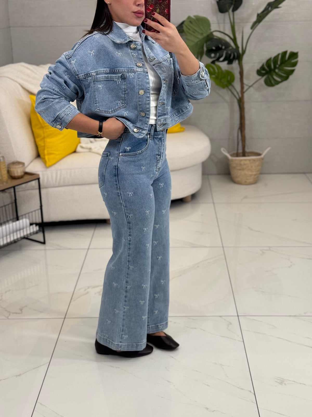 Set Fiocco In Denim