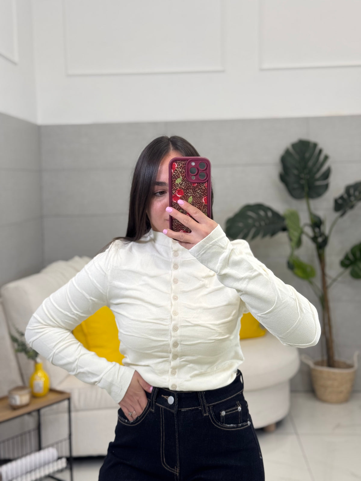 Maglia In lana rasata