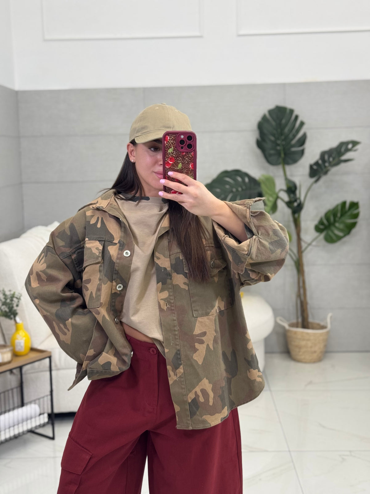 Camicia In Denim Camo
